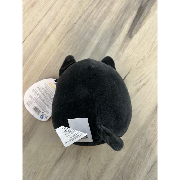 NWT Squishmallows Kyra Halloween Black Cat Gold Metallic Belly 5 Inch Plush - Picture 4 of 5